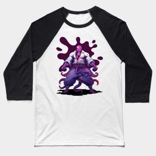 Octopus Wild Warrior Unleashed Baseball T-Shirt